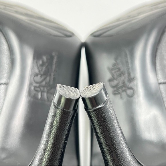 7N 7 N NARROW LifeStride Womens Sevyn Black Faux Leather Point Toe Pumps Heels - Picture 13 of 15